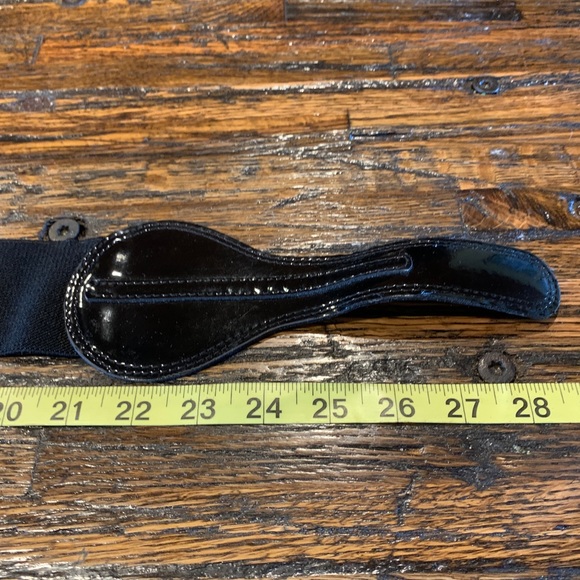 Set of two black elastic belts Stretchy - Picture 7 of 8